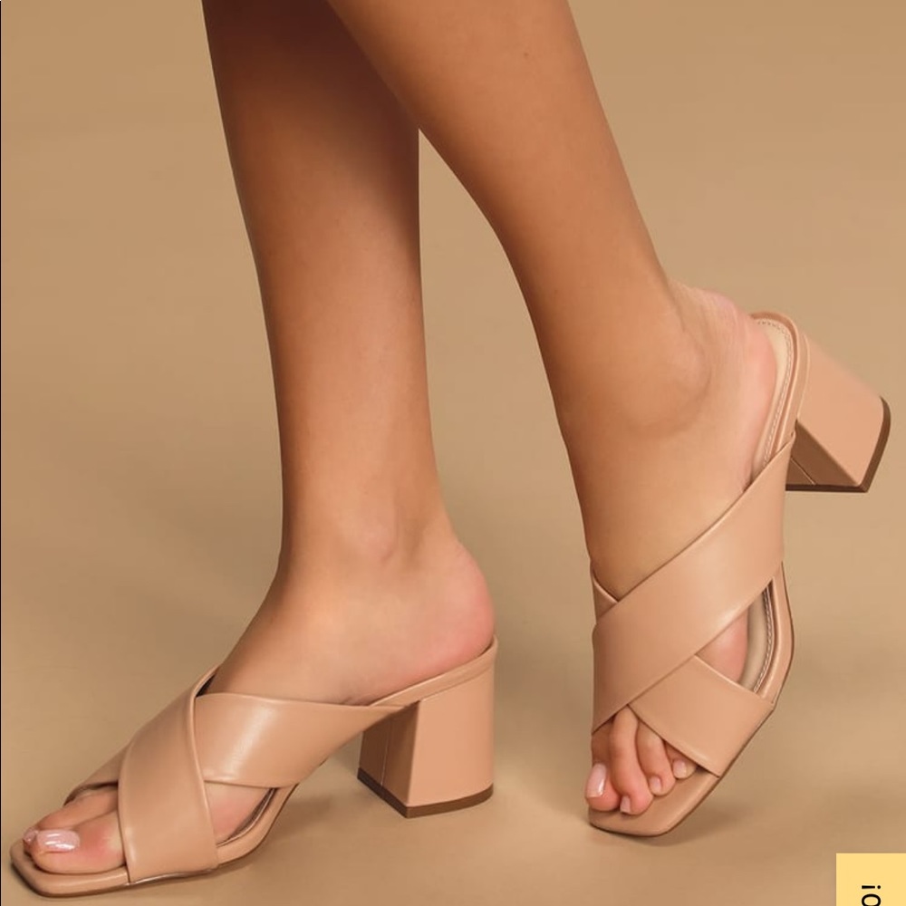 Nude High Heel Sandals
